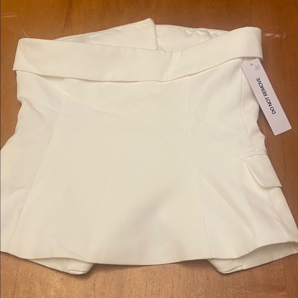 Princess Polly White Change it Up  Strapless coordinating pant set. - Picture 7 of 14